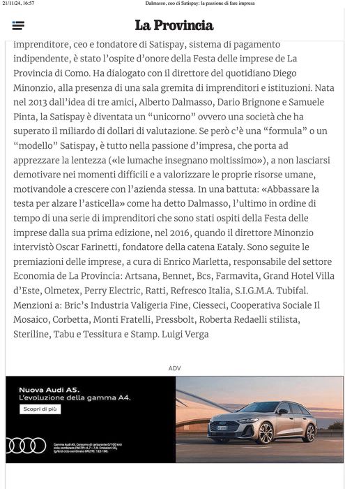 la provincia di como 21 novembre 2024  premi la provincia di como