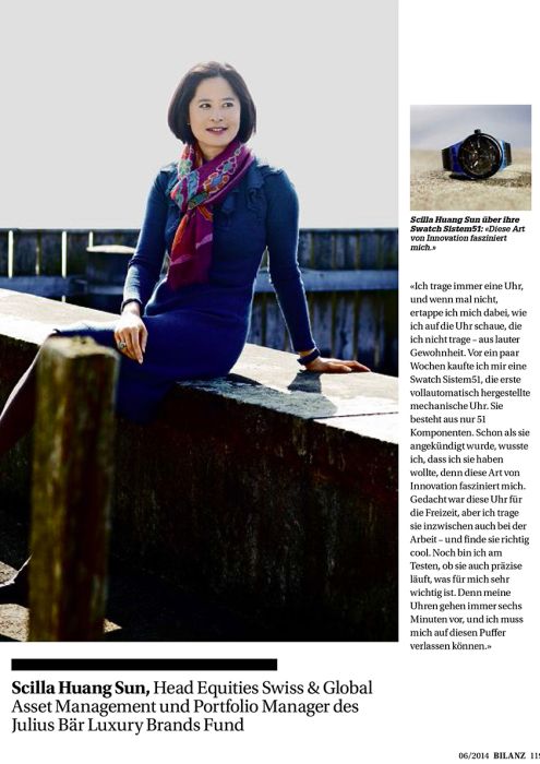 Bilanz giugno 2014 Scilla Huang Sun veste Roberta Redaelli