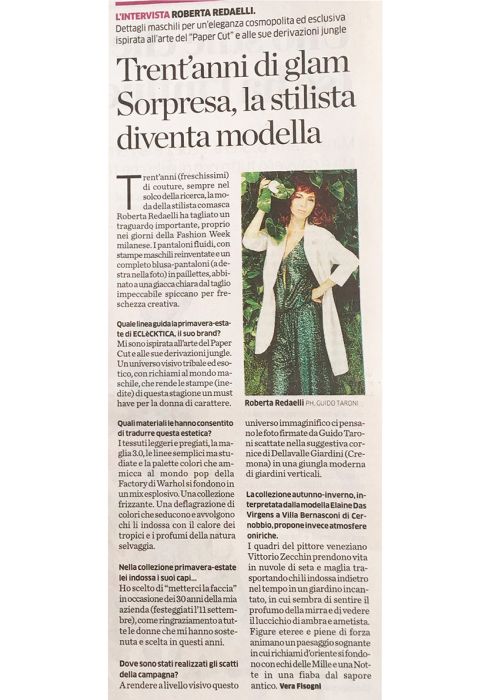 La Provincia di Como 30 Settembre 2018 Roberta Redaelli