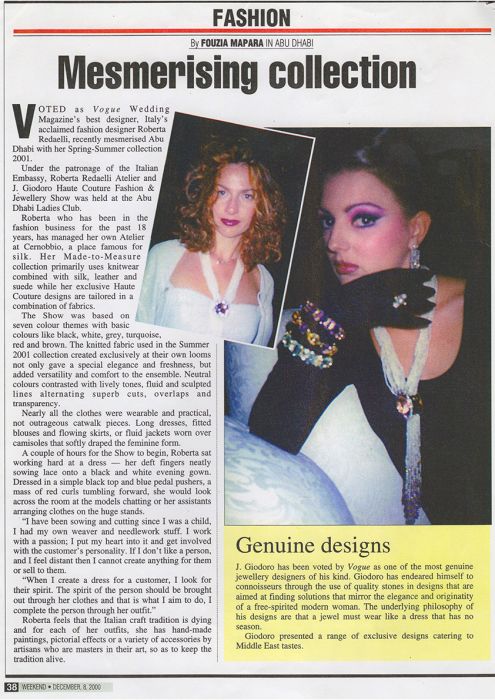 Weekend 8 Dicembre 2000 Roberta Redaelli