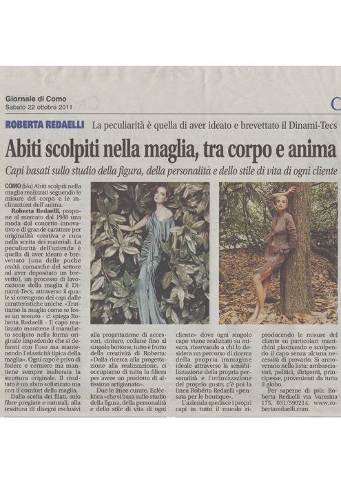 Il Giornale di Como 22 ottobre 2011
